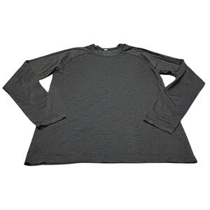 lululemon athletica men’s athletic Long Sleeve Tee - Dark Gray size medium